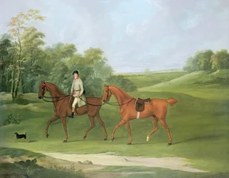 Rider Leading a Horse